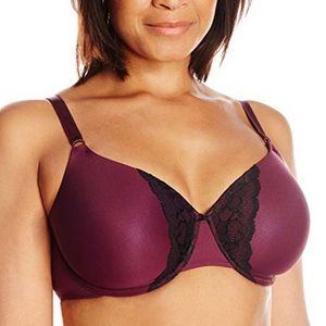 Olga 38C To A Tee Contour with Lace Bra NWT